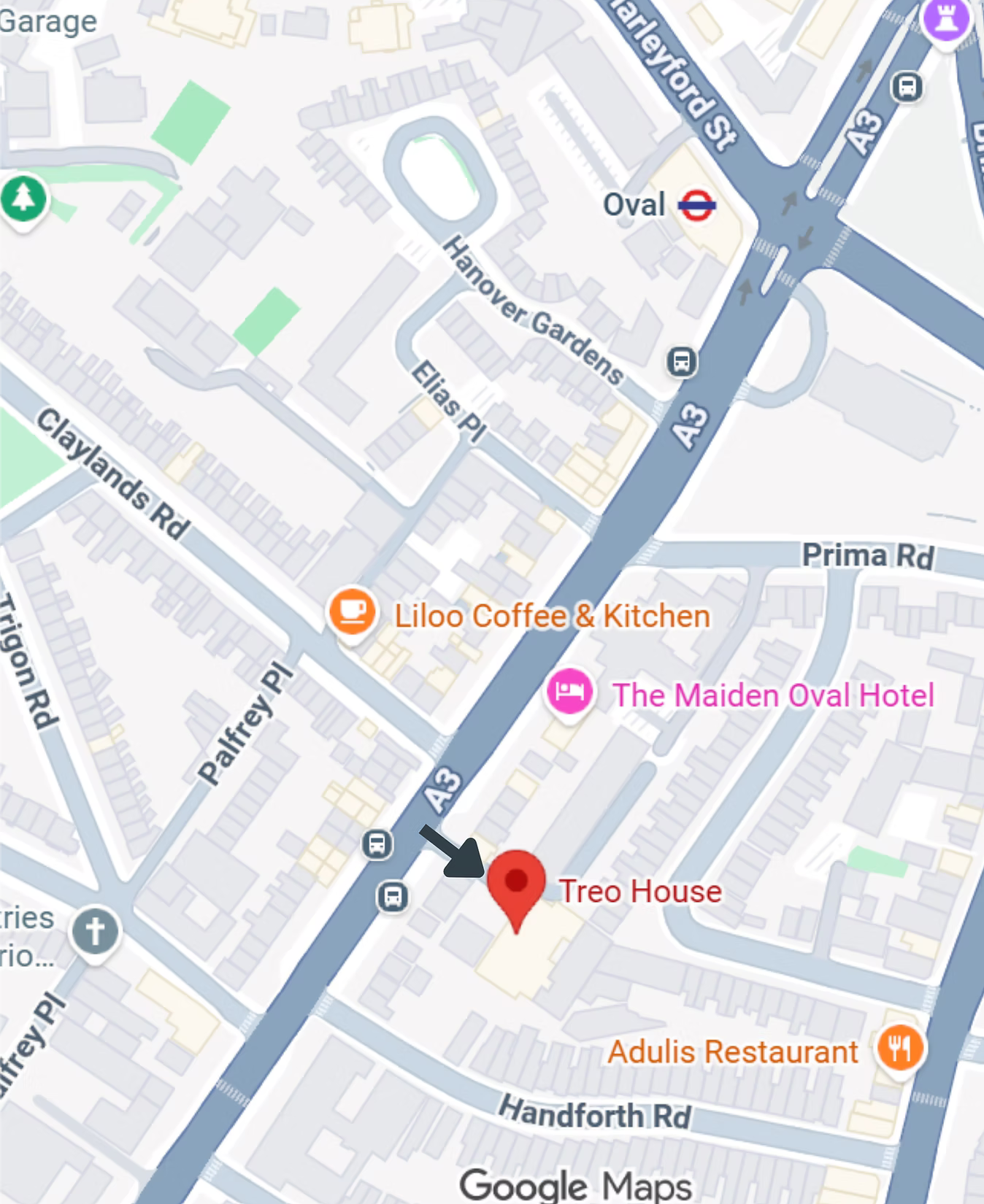 Treo House location map